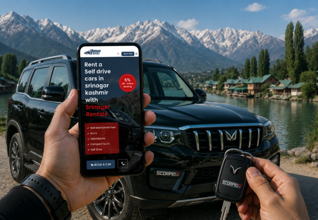 Best self drive car rental in srinagar kashmir